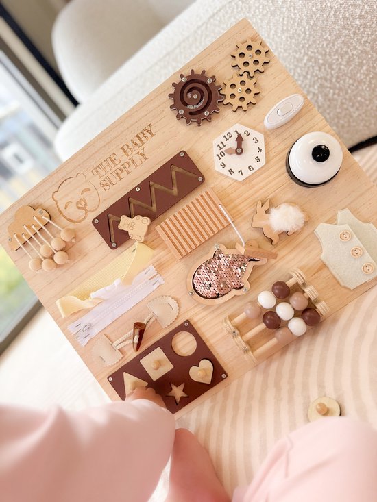 The Baby Supply Houten Drukbord Montessori 2-zijdig van The Baby Supply