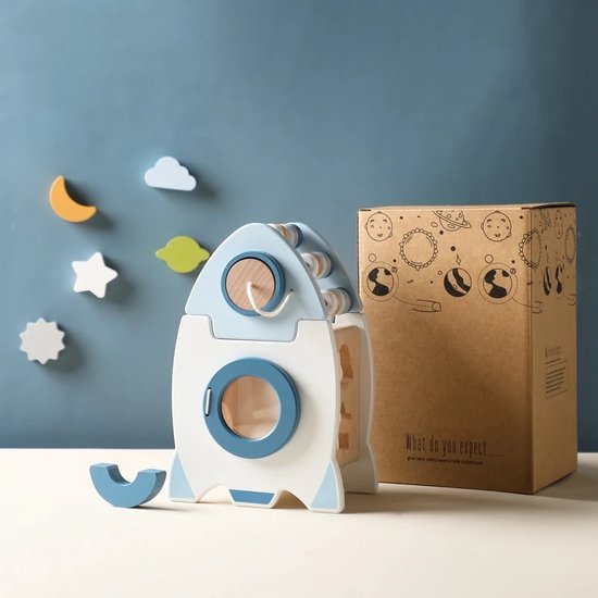 The Baby Supply Houten speelraket Montessori van Merkloos