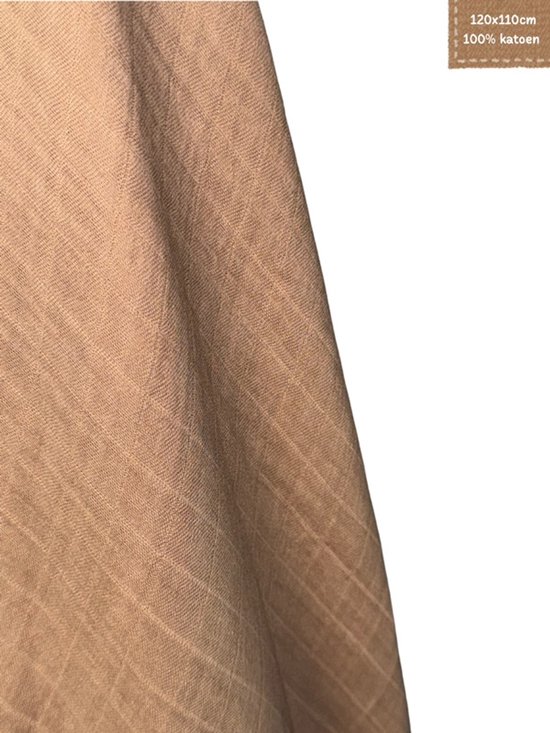 The Baby Supply Hydrofiele Doek Beige – 120×110 cm | 100% Katoen | Extra Zacht & Ademend | Set van 1 van Merkloos