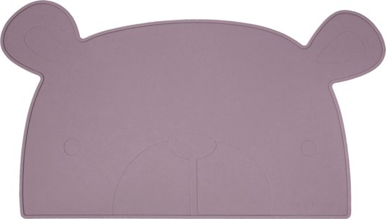 The Cotton Cloud Siliconen Placemat - Plum van The Cotton Cloud