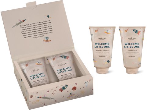 The Gift Label - Gift Box Baby - Welcome Little One - Boys - Baby Geschenkset voor jongens van T