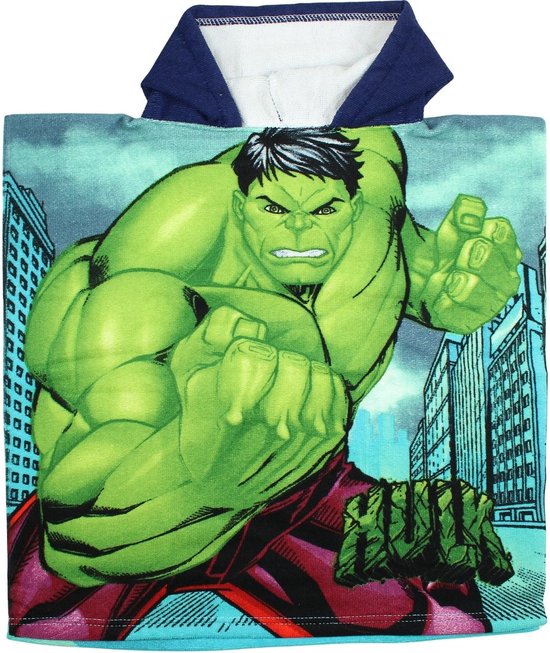 The Hulk badponcho sneldrogend 50x100cm van Marvel