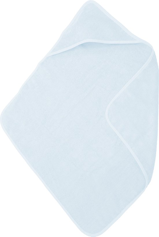 The One Towelling Baby Badcape - 75 x 75 cm - Badponcho - Hoge vochtopname - 100% Gekamd katoen - 450 gr/m² - Lichtblauw van The One