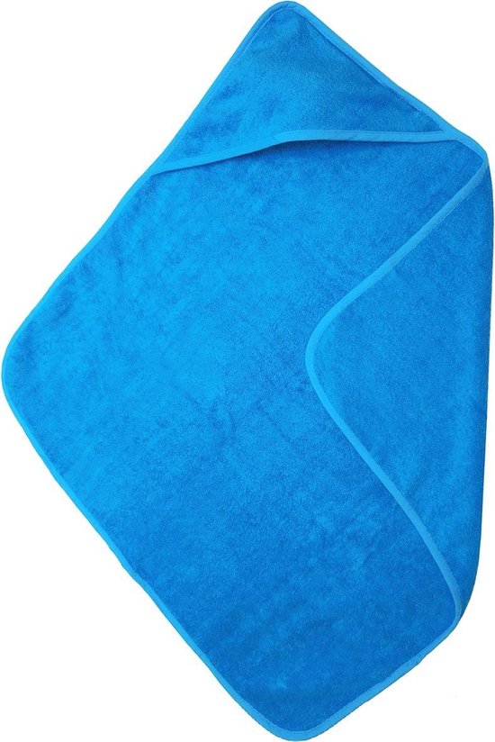 The One Towelling Baby Badcape - 75 x 75 cm - Badponcho - Hoge vochtopname - 100% Gekamd katoen - 450 gr/m² - Turquoise van The One