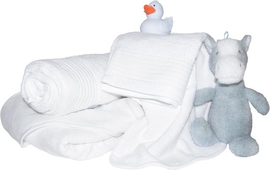 The One Towelling Classic Babypakket - 8 Delig - Baby cadeaupakket - 100% Gekamd katoen - Wit