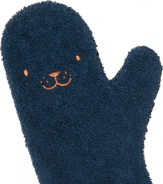 The Original Baby Shower Glove, The Original/Douche Washandje/Lange Washand - Nifty - Washandjes - Baby Washandje - Petrol Zeehond van Merkloos