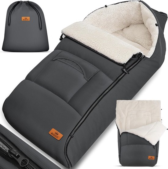 Thermo Babyvoetenzak voor Winter - Universele Wasbare Kinderwagen Voetenzak met Ritssluiting en Ruimte voor Beweging