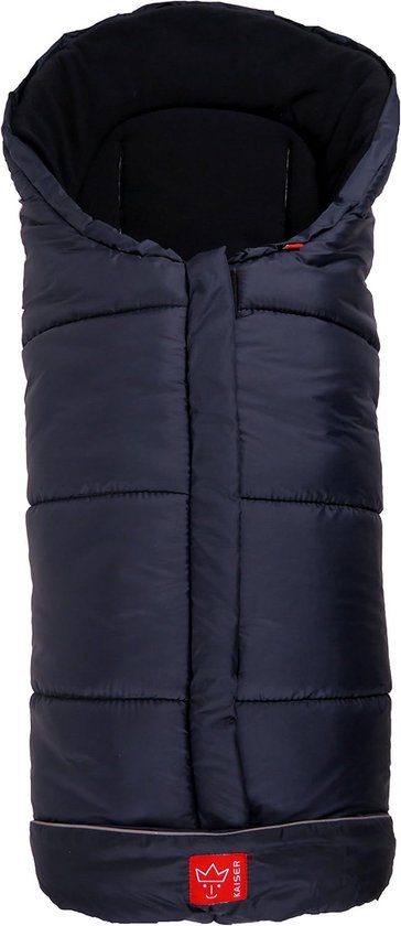 Thermo Fleece Voetenzak - Baby slaapzak - Kinderwagen comfort - Reflecterende strepen - 105 x 48 cm - Marineblauw