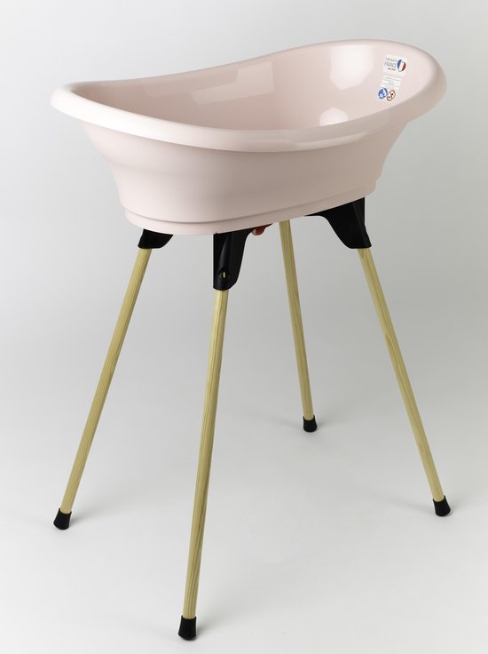 Thermobaby Vasco - baby badje met standaard  - poeder roze van T
