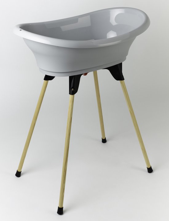 Thermobaby Vasco - baby badje met standaard  - zacht grijs van Merkloos