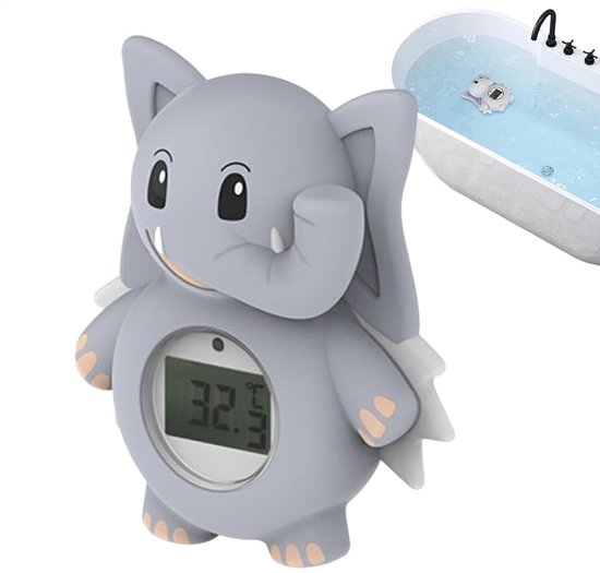 Thermometer voor watertemperatuur voor baby's, digitale olifantenthermometer voor badkuip, intelligente temperatuurmeter voor bad en douche, zwembad en outdooractiviteiten voor baby's