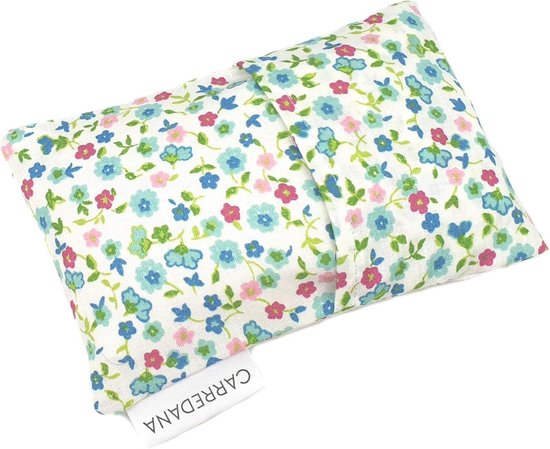 Thermotas voor pasgeborene en baby - 17x10 cm - Bloemenmotief - Lavendelgeur - Magnetron- en vriezerbestendig