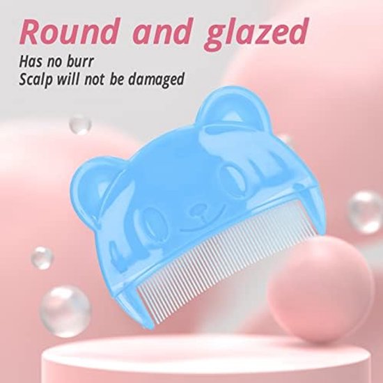 Thijox - 2 Stuks Baby Hoofdhuid Borstel Set Cradle Cap Borstel Zachte Siliconen Bad Borstel voor Pasgeborenen Hoofdhuid Verzorging en Exfoliëren (Blau