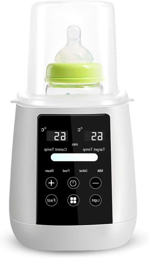 Thijox - Flessenwarmer voor baby's 6-in-1 Multifunctionele Babyvoedingwarmer met Temperatuurregeling, Sterilisator, Ontdooien, Warm Houden, BPA-vrij,