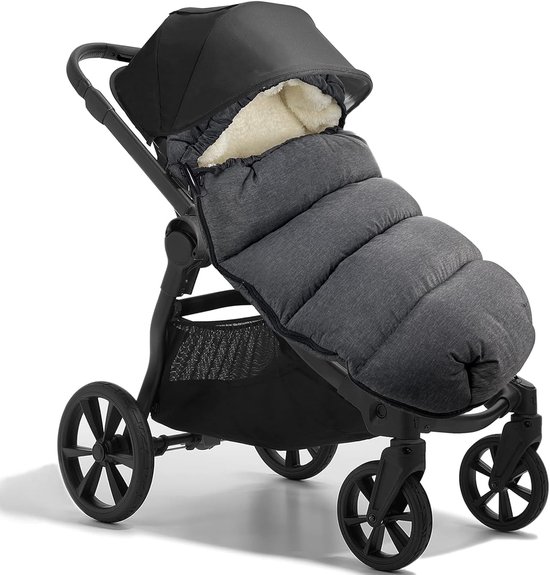 Thijox - Thermo-voetenzak voor Kinderwagen en Buggy, Fleece Voering, Machinewasbaar, Afneembaar, Geschikt voor 3- en 5-punts Gordel, Ideaal voor Winte