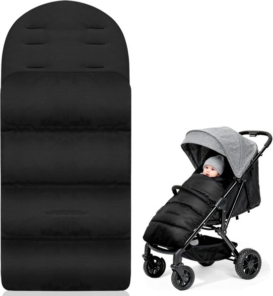 Thijox - Universele Voetenzak voor Kinderwagen - Fleece Winter - Waterdicht - Ademend - Ritssluiting - Warm - Voor Alle Soorten Kinderwagens