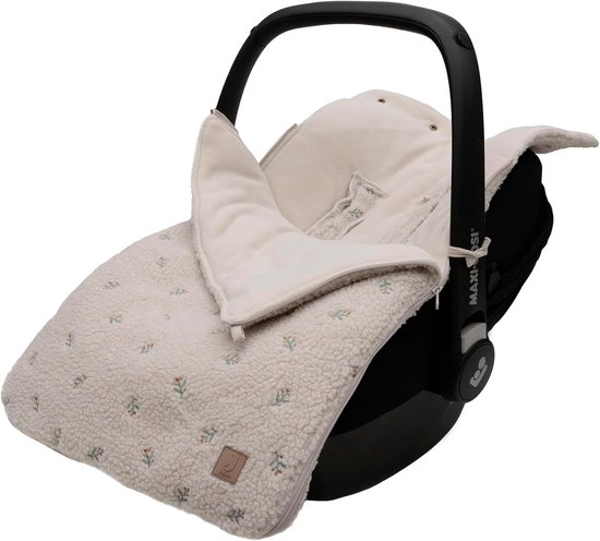 Thijox - Voetenzak Teddy Lovely voor Babyzitje, Kinderautostoel Groep 0+, Kinderwagen - Geschikt voor 3-punts en 5-punts Gordel - Comfortabel en Warm