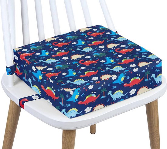Thuiser Stoelverhoger Dino voor Eetkamerstoel - Zitverhoger Peuter Eettafel - Kinderen - Booster Seat - Zitkussen Tafel van T