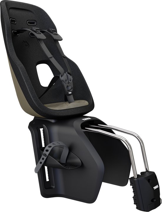 Thule Yepp Nexxt 2 Maxi – fietsstoeltje - achterzitje - Frame montage - Deep Khaki van Merkloos
