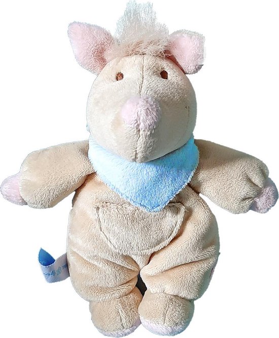 Tiamo - Knuffelrammelaar muis - Blauw van T