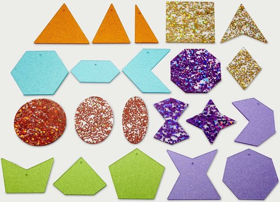 Tickit RAINBOW GLITTER SHAPES van Tickit