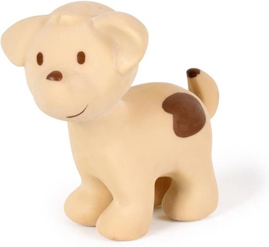 Tikiri Bijt- en Badspeelgoed met Rammelaar - Hond van T