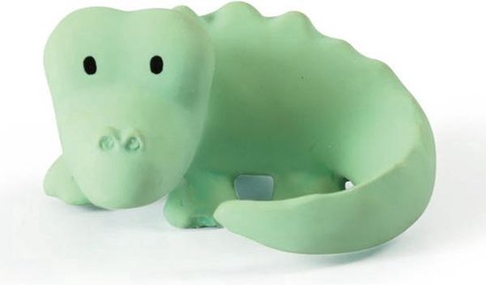 Tikiri Bijt- en Badspeelgoed met Rammelaar - Krokodil van T