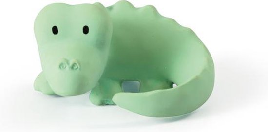 Tikiri - My First Zoo Krokodil - Badspeelgoed - Rammelaar - Bijtspeelgoed - Baby - Bad - Speelgoed van T