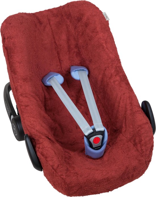 Timboo - Autostoelhoes voor Maxi Cosi Cabrio (Fix) gr0+ - The cuddly softness of bamboo - Rosewood van T