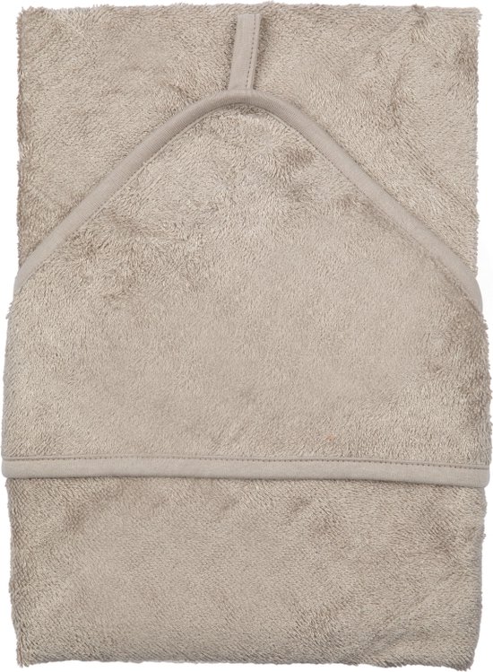 Timboo badcape - hooded towel - Feather grey van T