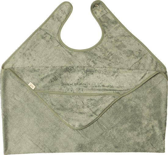 Timboo Cuddle towel adult/baby - whisper Green van T