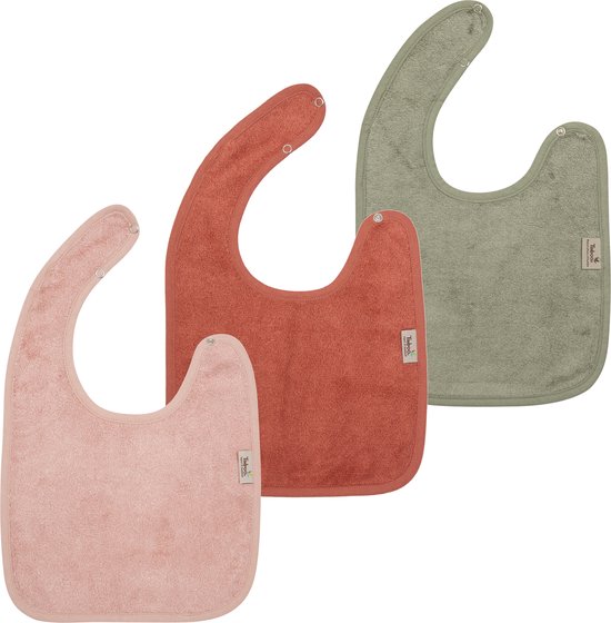 Timboo - Slab 26x38cm - set van 3 - The cuddly softness of bamboo - Misty Rose / Apricot Blush / Whisper Green van T