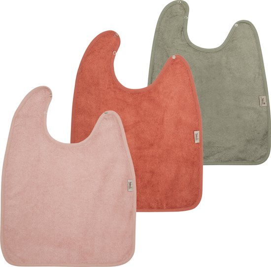Timboo - Slab XXL 37x50cm - set van 3 - The cuddly softness of bamboo - Misty Rose / Apricot Blush / Whisper Green van T