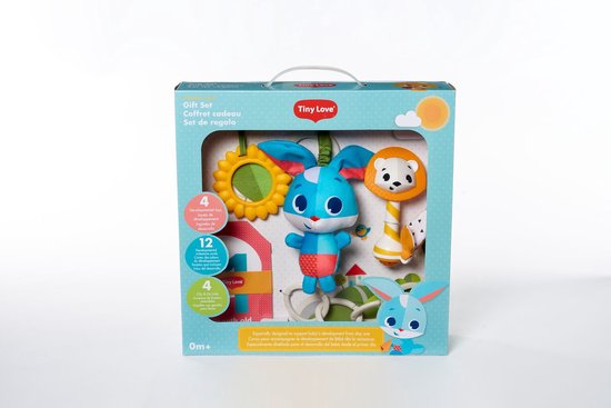 Tiny Love Meadow Days-cadeauset, Cadeauset voor baby´s met ontwikkelspeeltjes, zorgvuldig uitgekozen draagbare speeltjes, 0 m+ van Tiny Love