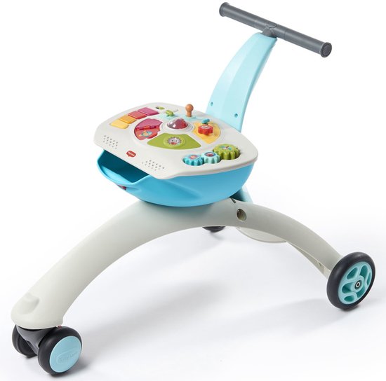 Tiny Love Walk Behind and Ride on Loopstoel - 5-in-1 - Blauw van Merkloos