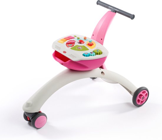 Tiny Love Walk Behind and Ride on Loopstoel - 5-in-1 - Roze van Merkloos