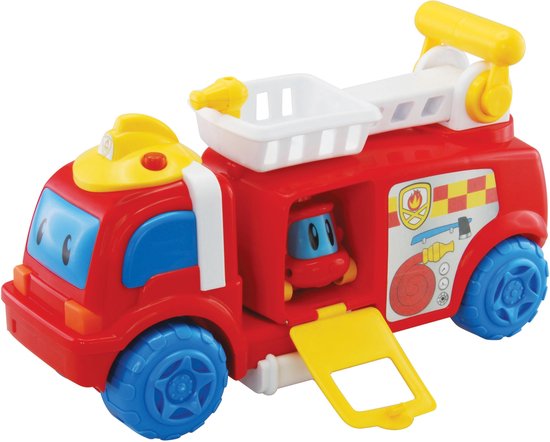 TinyToys - Brandweerwagen Fonzy met vriendje - Licht en geluid van T