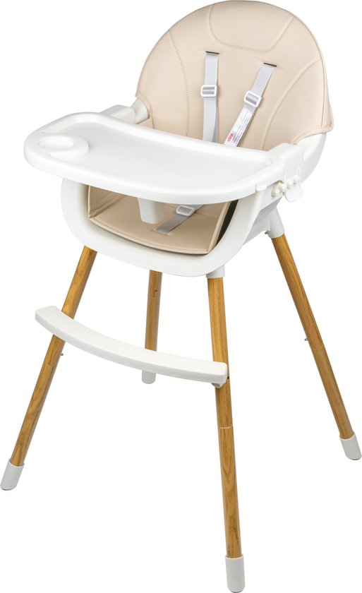Tissy - Kinder eetstoel - Ego Beige - Baby eetstoel - Kinderstoel - Baby stoel - Peuterstoel van Merkloos