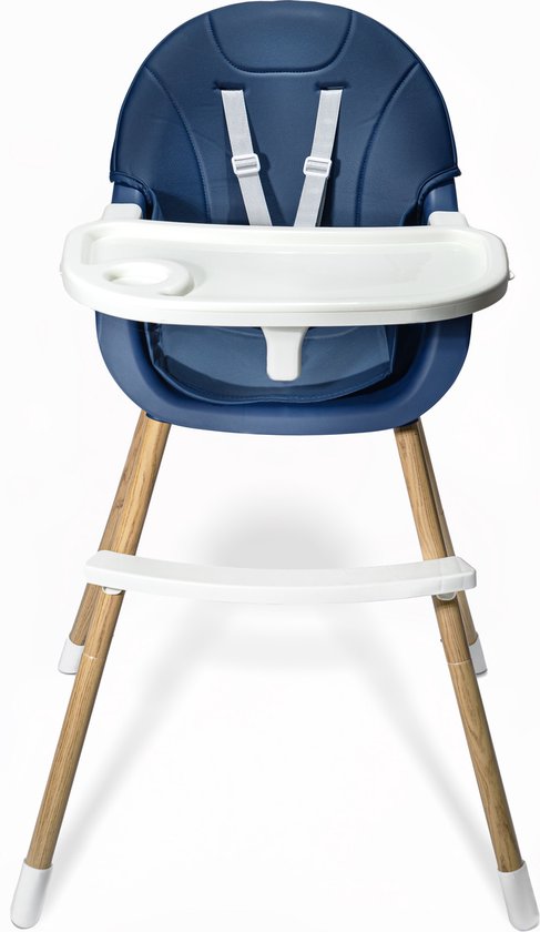 Tissy Kinder eetstoel Ego Blauw - Baby eetstoel - Kinderstoel - Baby stoel van T