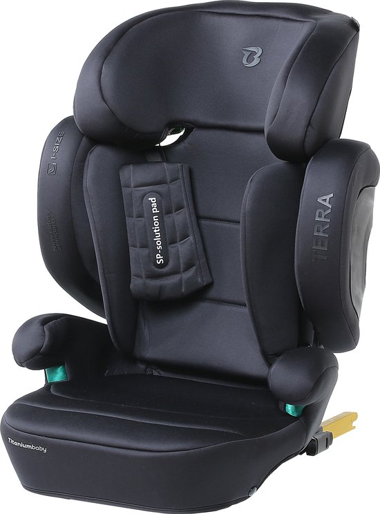Titaniumbaby Autostoel Terra i size 100-150 cm - Zwart van T