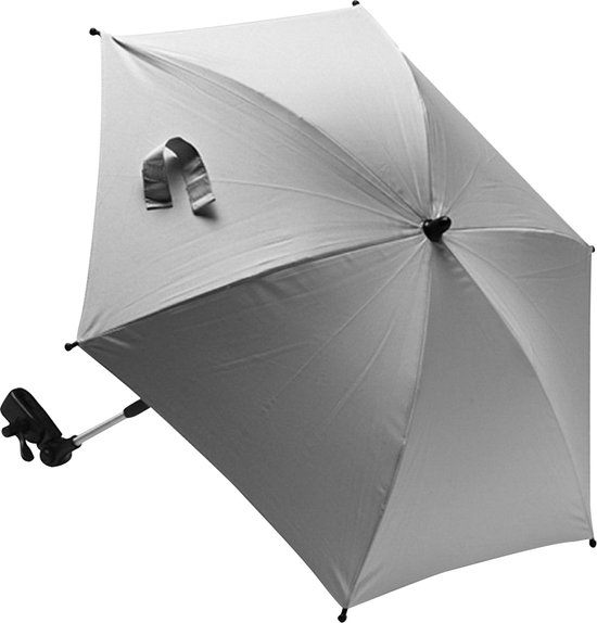 Titaniumbaby Parasol met universele klem UV 50+ Protectie - Mid Grey van Titaniumbaby