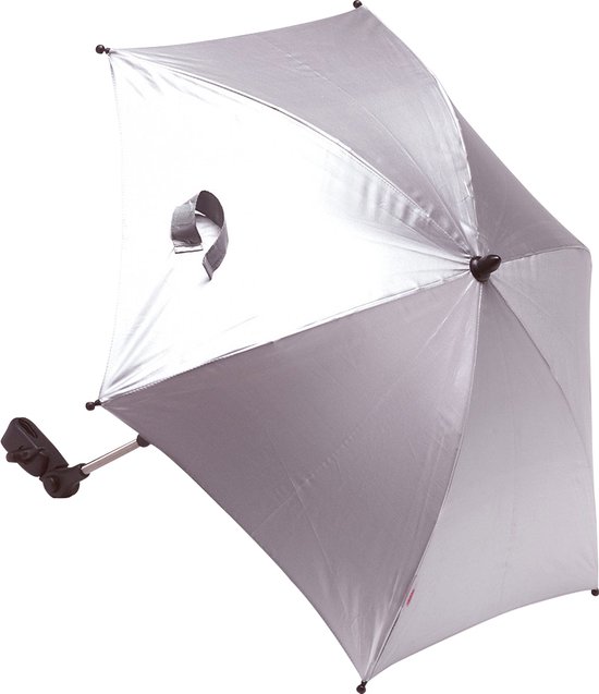 Titaniumbaby Parasol met universele klem UV 50+ Protectie - Silver van T