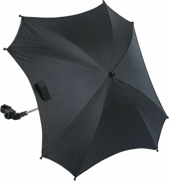 Titaniumbaby Parasol Vierkant met universele klem UV 50+ Protectie - Black van Titaniumbaby