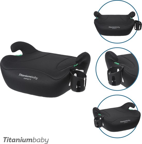 Titaniumbaby SMART Ivar Zitverhoger - i-size compatible - vanaf 125 cm - incl cupholder van Merkloos