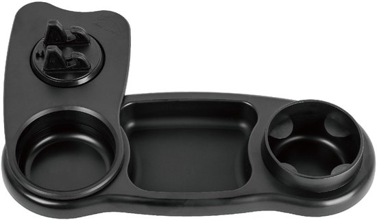 Titaniumbaby Smart Snacktray 3-in-1 All Black (incl drinkbeker) van Titaniumbaby
