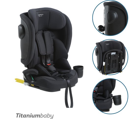 Titaniumbaby Solid Autostoel Luxx Black 76-150 cm. van Merkloos