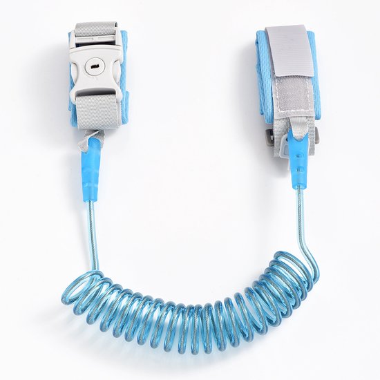 Toddler Strap for Kids Baby Child, Anti-lost Wrist Link,Toddler Harness Walking Strap Safety Child Wristband Straps - 1.5m，Blue van Merkloos