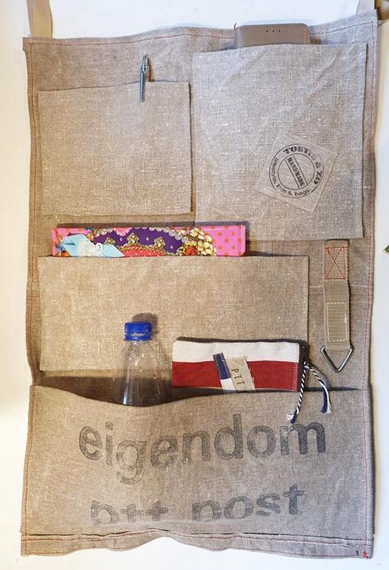 Toetie & Zo Handgemaakte Autostoel Opbergzak PTT Post, organizer van T