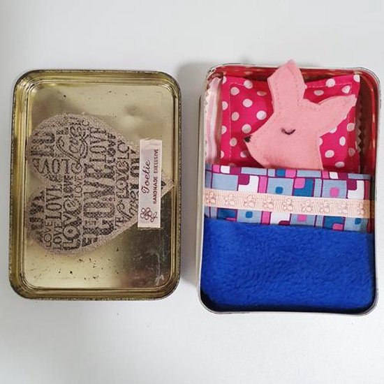 Toetie & Zo Knuffel Tiny Pig in Blikje - Kraamkado - Speelgoed - Varken - Baby - Kind - Babykameraccesoire van T