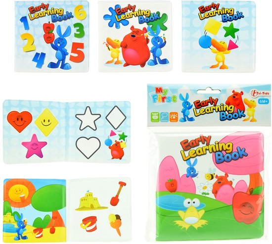 Toi Toys -  Baby -  bad boekje  - 14 cm -  assorti - Sint / Kerst Cadeau Tip !! van Toi-Toys